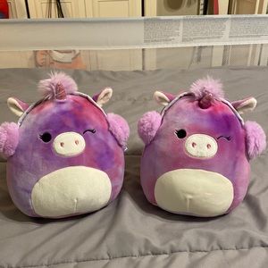 ONE LEFT!! RARE 7” Lola with Earmuffs Squishmallow BNWT (detached)